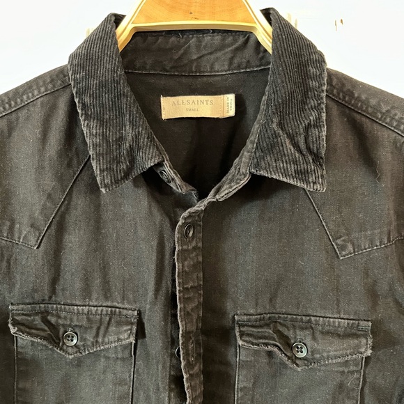 ▪️ALLSAINTS▪️’BISO’ JEAN SHIRT - Picture 6 of 8